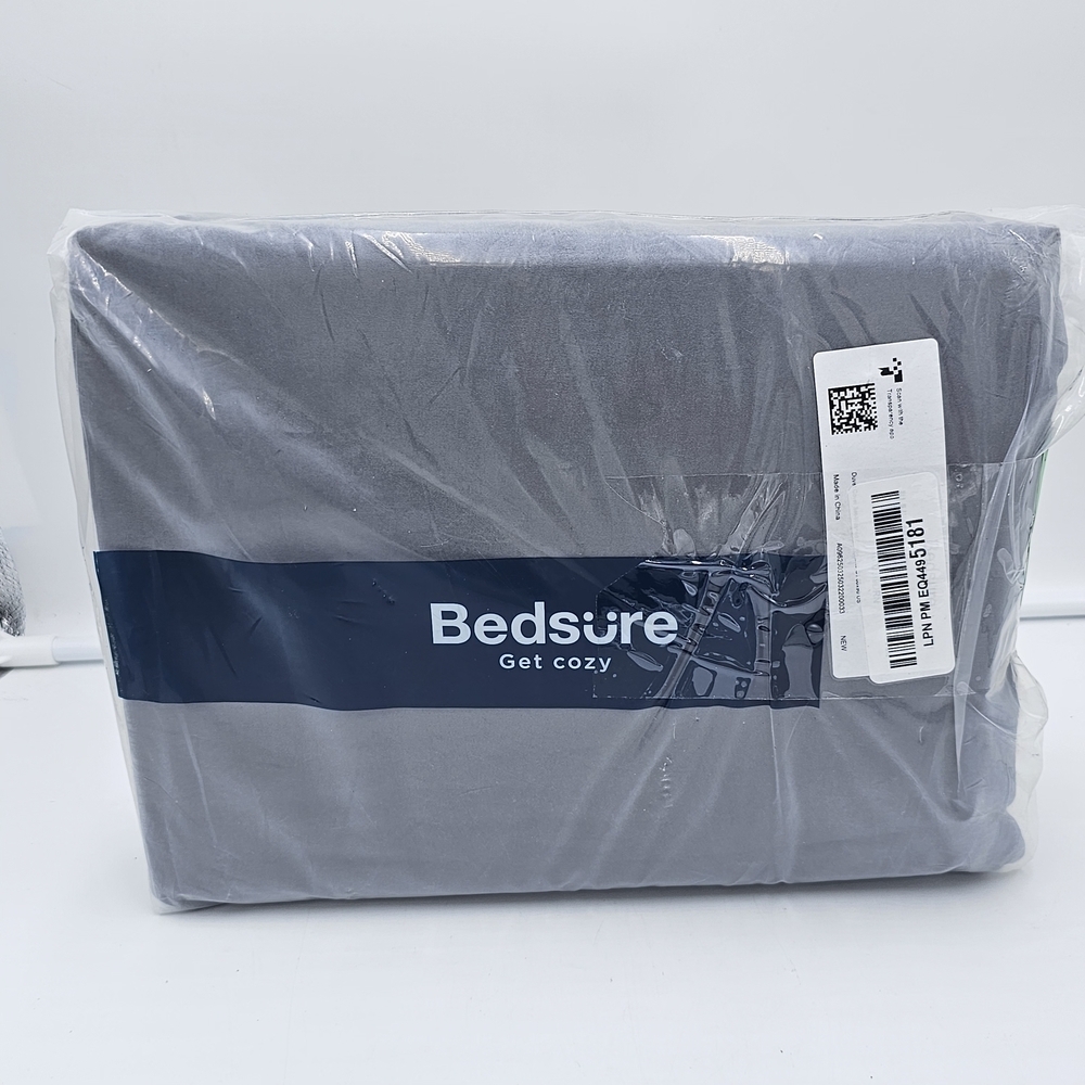 Dark Grey Duvet Cover Twin/Twin XL 2-Piece Set 1 Duvet Cover 1 Pillow Sham - Picture 4 of 4
